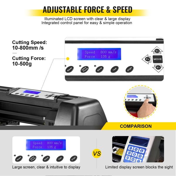 Vevor Heat Press 8-in-1 Sublimation Machine 15  x 15  and 53  Vinyl Cutter Plotter New Fashion - Image 2